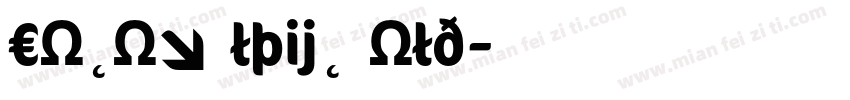 CoconBaltic Bold字体转换